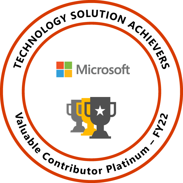Microsoft Valuable Contributor Platinum badge
